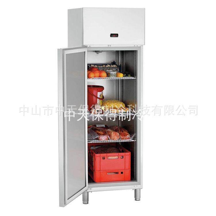 欧款商用单门冰箱餐厅后厨大容量不锈钢冷藏立式冰柜双温展示柜