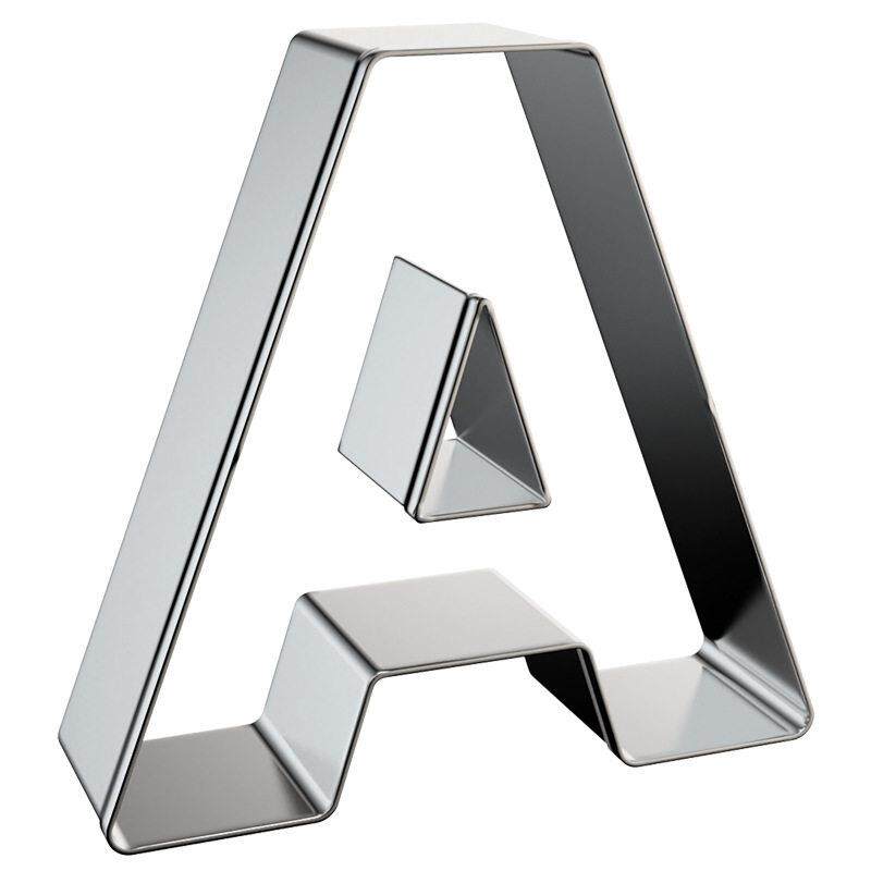 大号不锈钢饼干模具英文大写小写26字母数字9蛋糕馒头水果切模