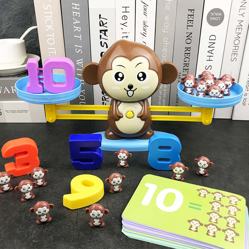 数字教具启蒙数学思维幼儿童早教益智专注力训练算数动脑天平玩具