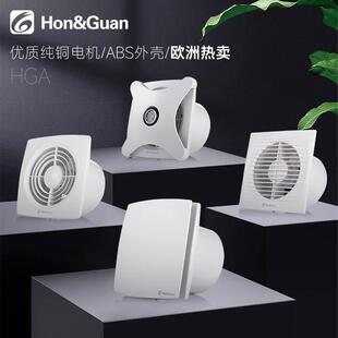 换气扇排气抽JDI风机卫生静扇窗音抽气壁挂式 带止逆阀排 间百叶式