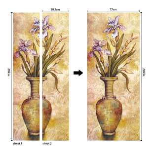 饰 卧室客厅现代装 花瓶壁画 墙贴 巨创货源PVC贴纸3D自粘门贴