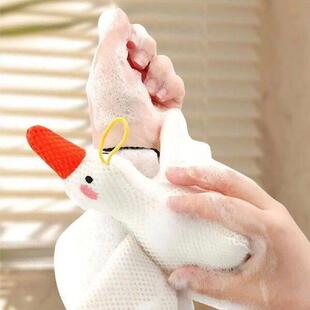 Flower Goose Cartoon Brush Sponge Massage Bath Durable