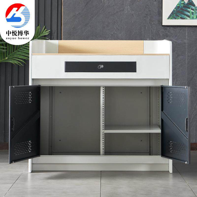 学校讲台钢制体多媒讲台教师室多能中控老讲课桌培训功室演BH-T52