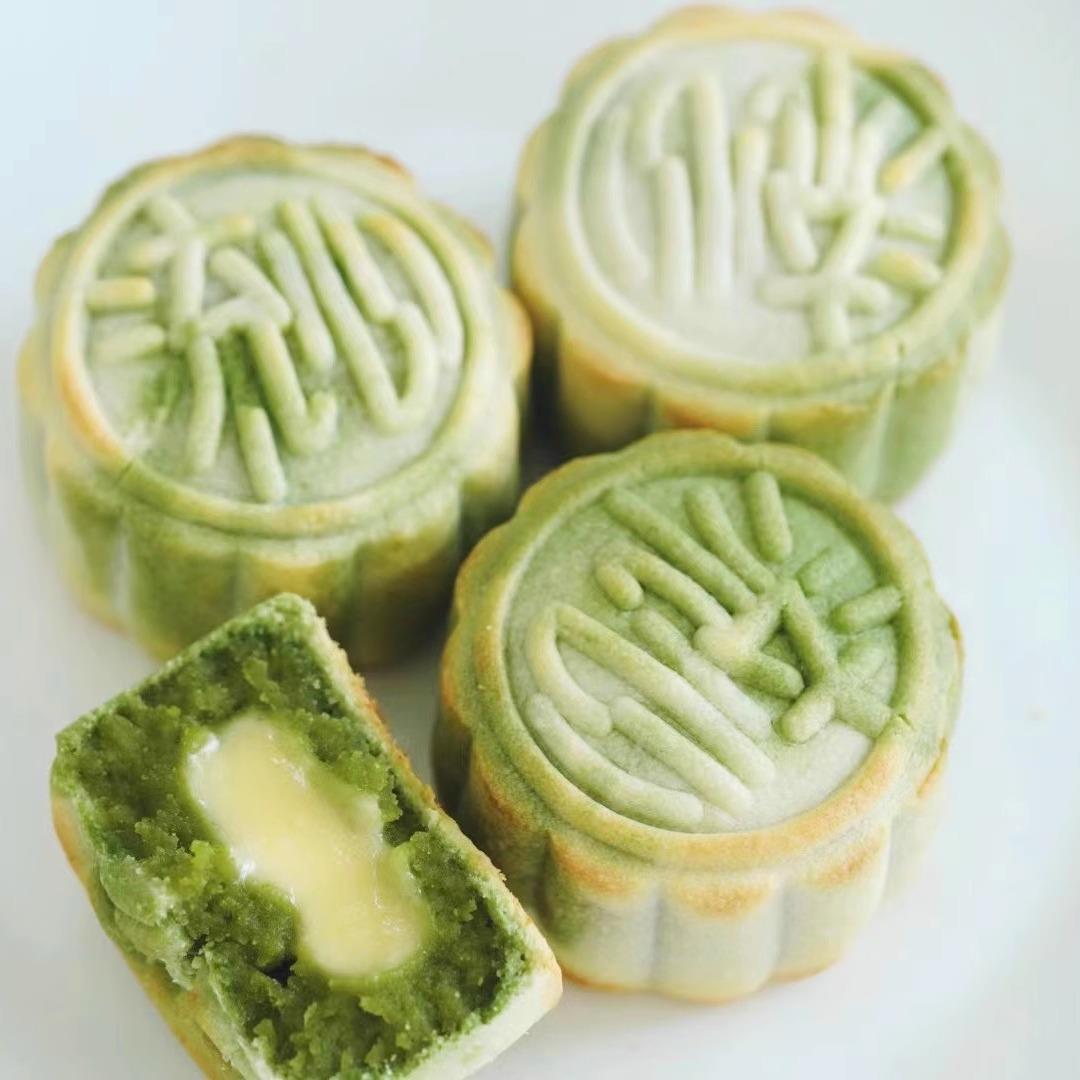 「刘叔叔手作」奶黄流心生椰拿铁抹茶柚手工月饼礼盒顺丰空运包邮