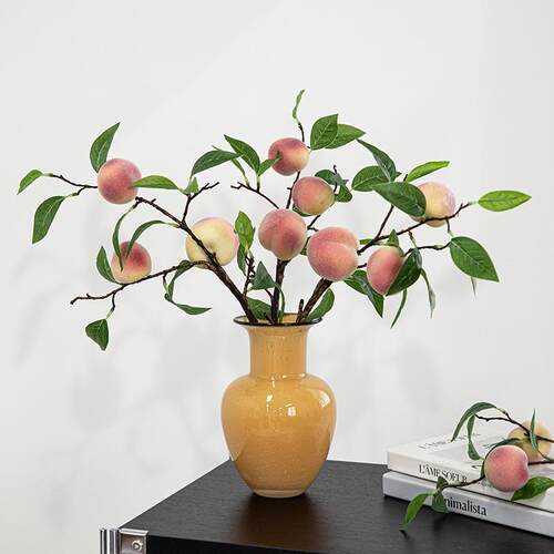 琉璃花瓶古风轻客厅插花餐桌视花瓶感远创意装饰中奢摆件高级琉璃