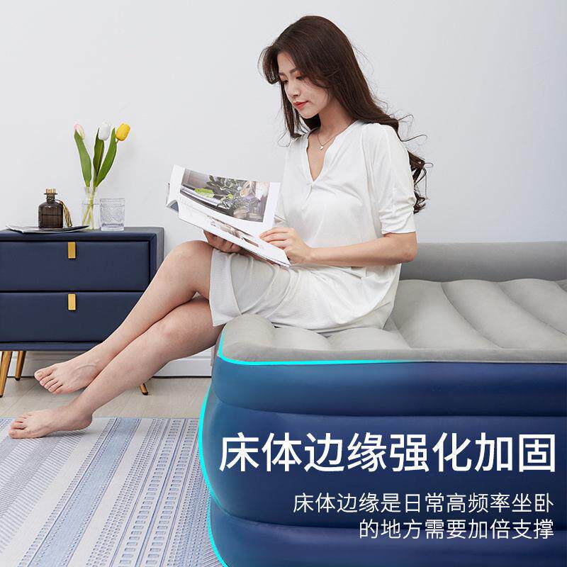 充气床垫单人双人地铺加厚自动家用三层折叠床自充气垫床跨境电商