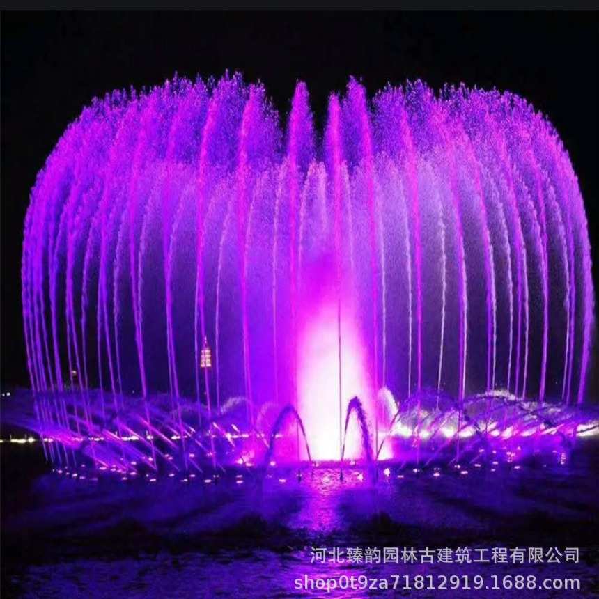 大型程控全套设备音乐喷泉喷头厂家呐喊喷泉广场互动脚踏泉波光泉