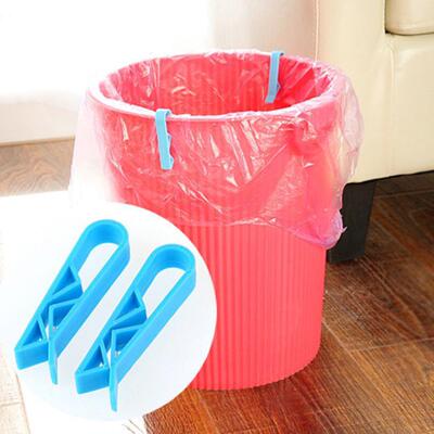 Trash bag holder, trash clip, garbage bin pressure ring fixa