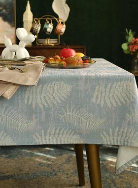 正品餐桌台盖印布美式奢花花鸟家轻用棉餐圆布方桌布旗茶几布欧式