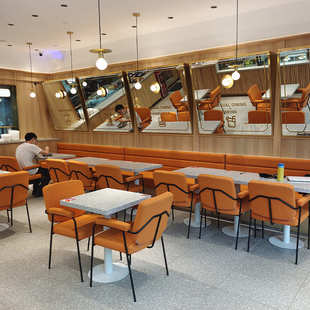 实惠厂家批发餐厅大排档咖啡馆奶茶店西餐厅卡座沙发桌椅来图可做