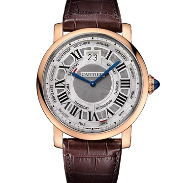 [9.8新]卡地亚伦敦系列公价27万玫瑰金年历自动机械男表W1580001