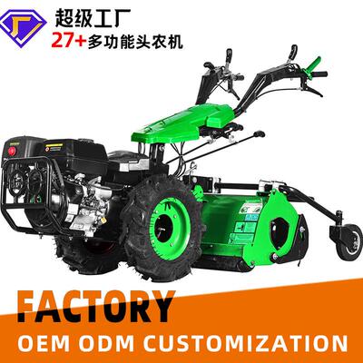 外贸出口多功能农机499CC大功率微耕机耕地机小型家用汽油旋耕机