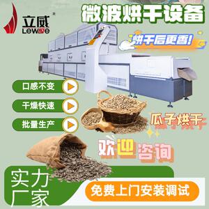 隧道式开心果干燥瓜子仁烘干豆类米类脱水熟化设备大米膨化机器