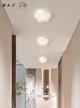 奶风LED花朵过道灯走廊灯入户OYX厅灯玄灯阳台关吸顶油灯门衣帽间