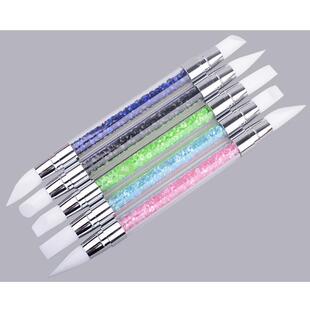 Nail Art Brush Sculpture Pen For Emboss Carving Tips UV Nail