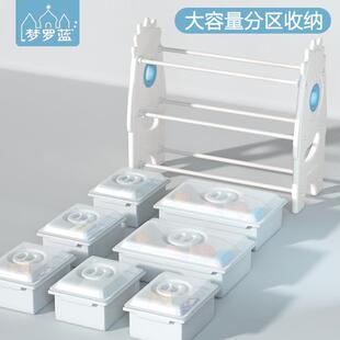 儿童玩具收纳架带盖宝宝书架置物大容量多层落地组合收纳柜