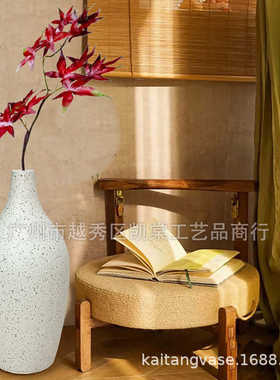 玻璃钢花艺柜台欧式电视装饰花瓶奢样板间插花客厅轻餐桌植绿摆件