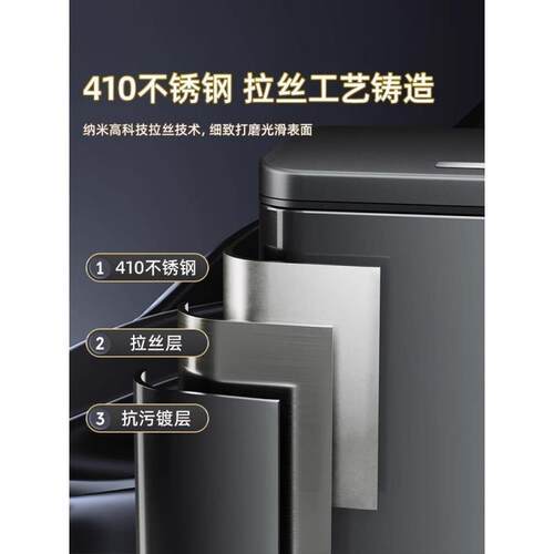 other房厨垃圾桶家用不锈钢客厅脚踏式卫间生大厕所脚踩带盖号大