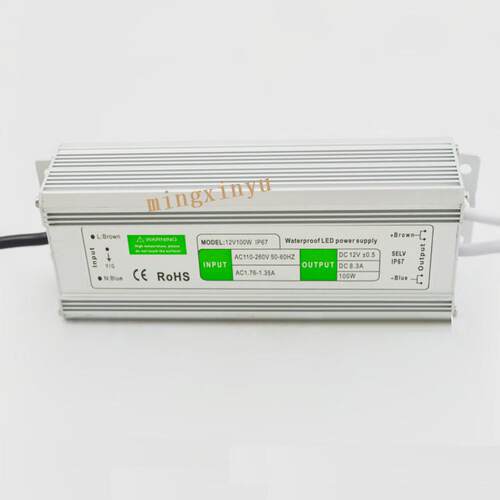 灯带12V8.5A 100W防水开关电源12V100W防水电源室外专用S-100-12