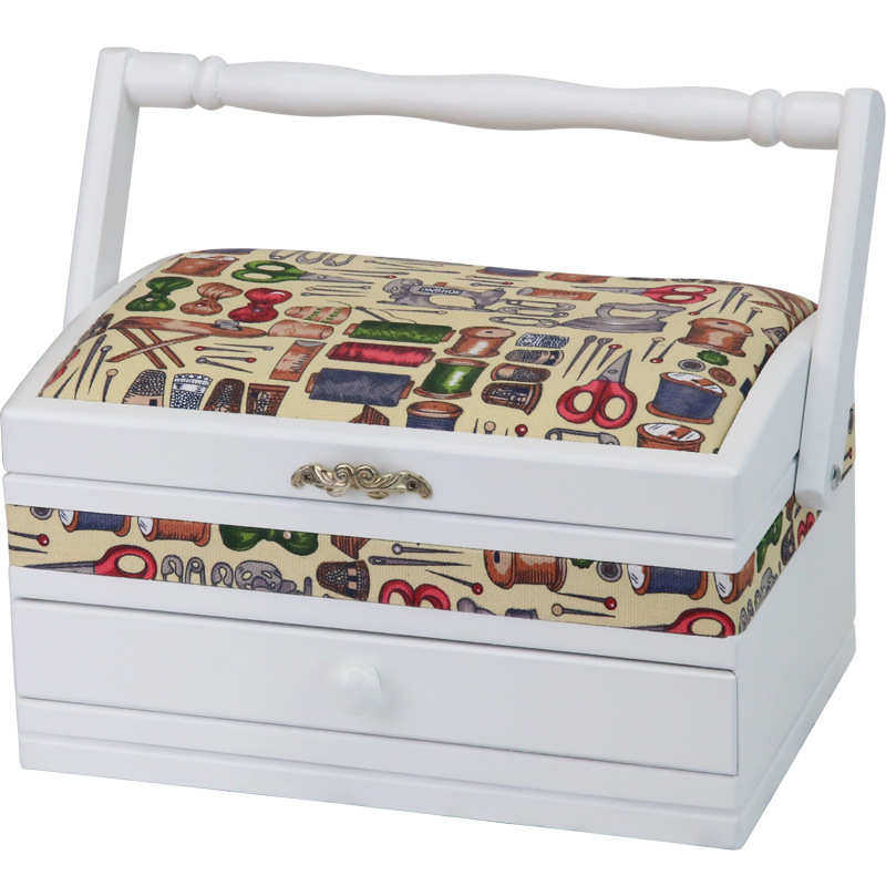 馨风盒针线韵白淑布木制艺色,居家布艺,线盒,淘宝优惠券,粉丝福利购,淘宝优惠卷