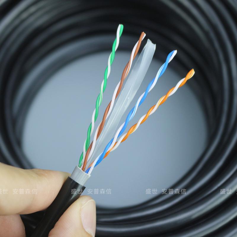 阻绞水超六类室外网线千兆外0TNK58高导c铝at6类网络监控双线户30