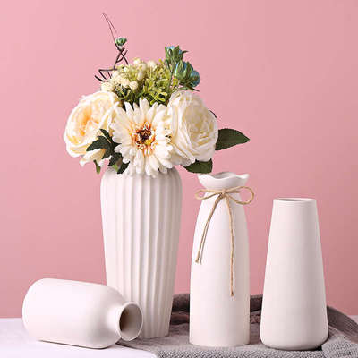 北欧风创意干花台面塑料花瓶高品质3D打印高颜值水培花瓶