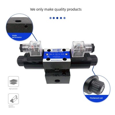 适用液压六通径双头三位四通电磁换向阀组压力机油压机油路块液压