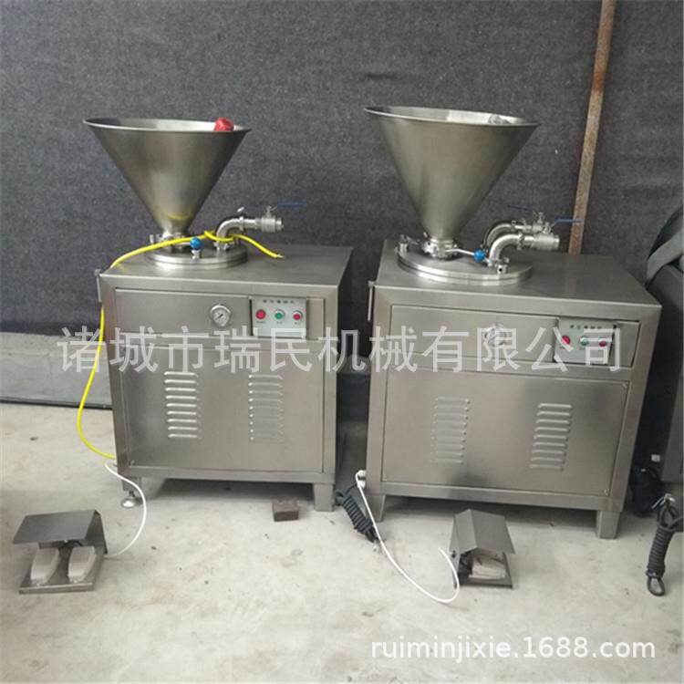 大型商用液压灌肠机 亲亲肠台湾烤肠灌肠机 动物肠衣灌馅机
