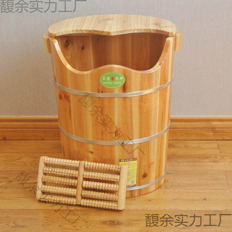木质高泡脚桶木桶洗脚桶杉木足浴桶足疗木桶足浴盆实木高深桶