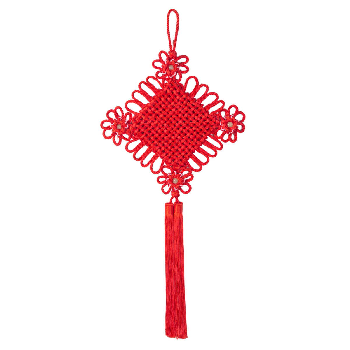 夜明珠中国结化解门对门挂件客厅书房大号花开富贵平安结新年装饰