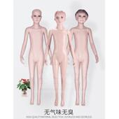 展示架 硬发橱窗服装 服装 儿童模特道具小孩肤色站立塑料模特童装