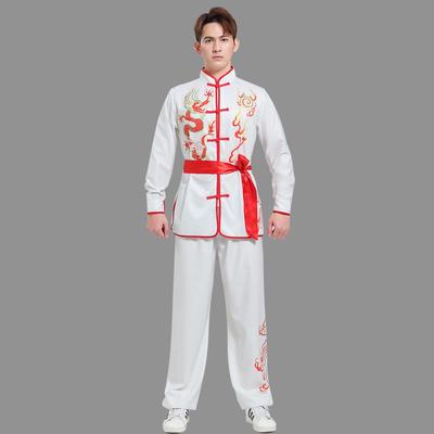 高档新款打鼓练服舞龙狮表演服男舞女生秧服歌装腰鼓服武术功服演