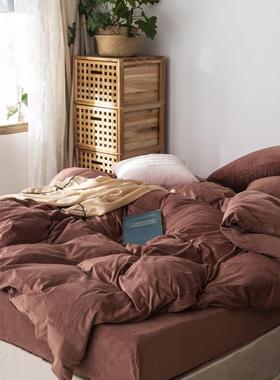 正品立冬MONOCHRCH ROM 雾霾蓝色软糯O天鹅绒四件套 保暖人被双套