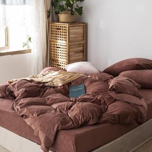 雾霾蓝色软糯O天鹅绒四件套 ROM 保暖人被双套 立冬MONOCHRCH 正品