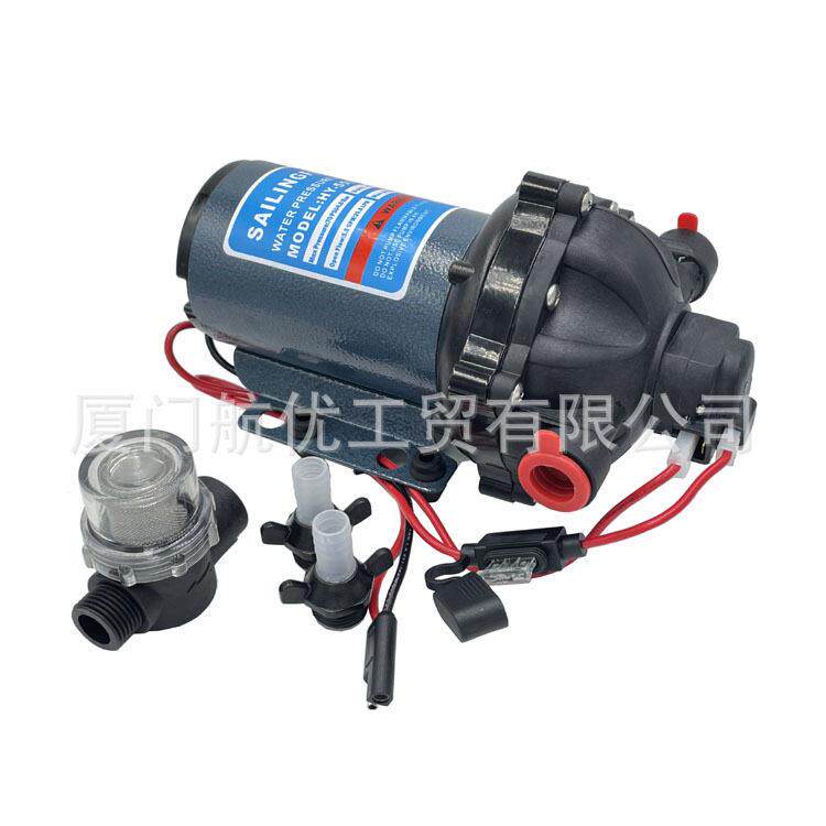 压冲洗车泵清洗套装12V24V直流电动游艇船舶甲板冲洗隔膜抽水泵