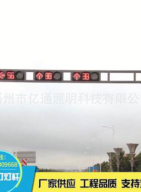 厂家定 制交路口L型T型 信亿通照明绿号灯杆道路警示LED指示通灯