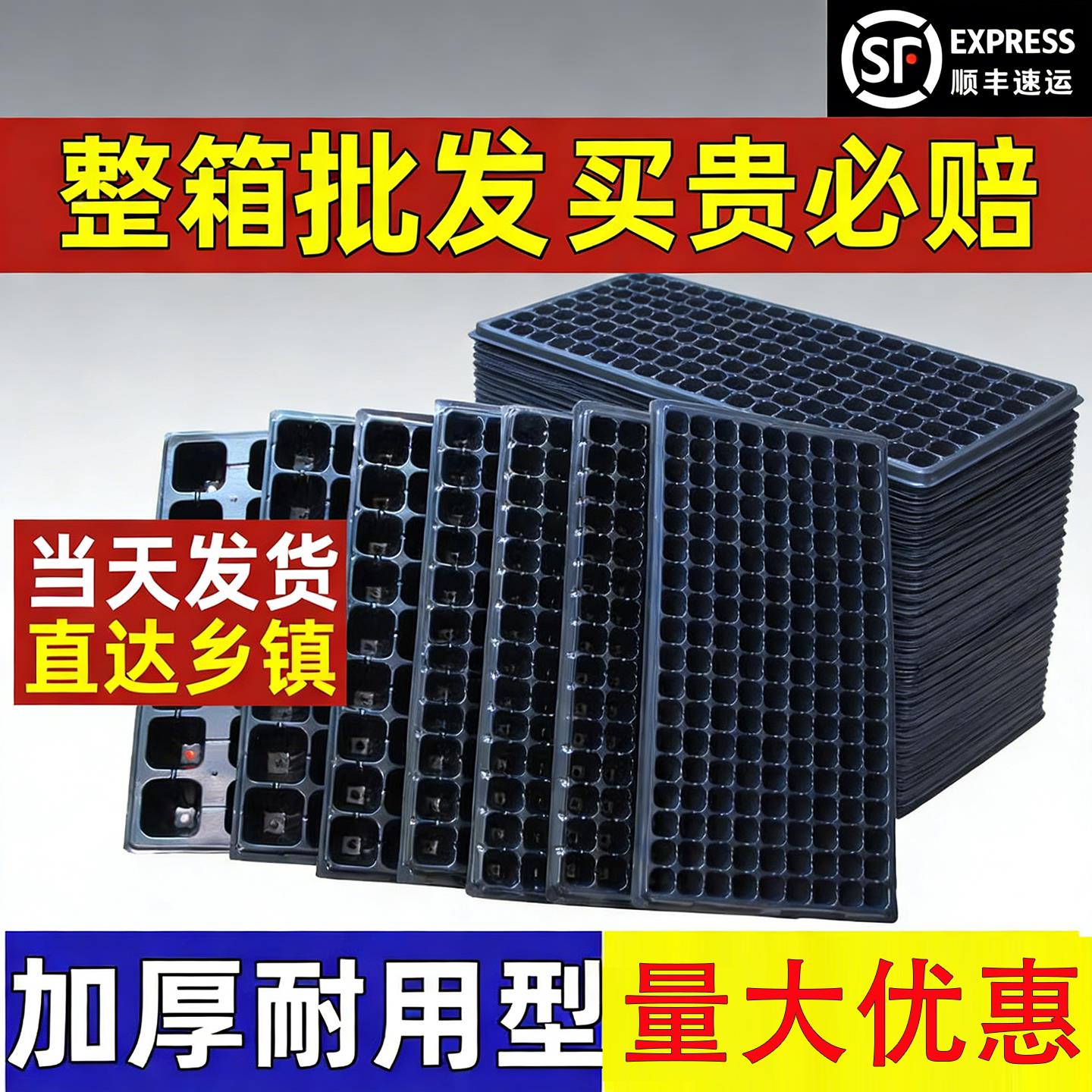 育苗盘育苗盆穴盘塑料杯多肉种植蔬菜育种扦插营养杯加厚育苗盒
