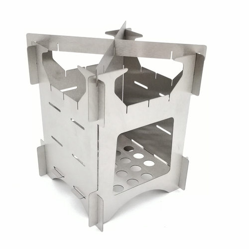 亚马逊不锈钢野营折叠柴火焚火架