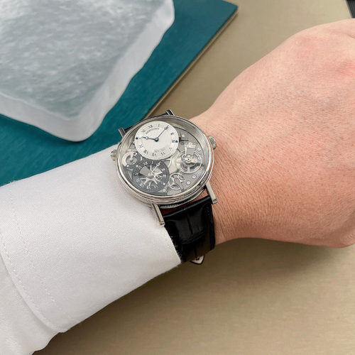 公价30.6万[9.8新]宝玑传世18k白金手动机械男表7067BB/G1/9W6