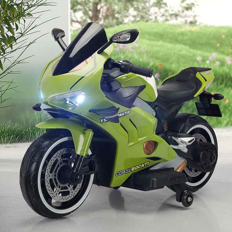 高档儿孩童电动三摩车宝宝玩具车可坐人电瓶车双轮人男女小托3岁