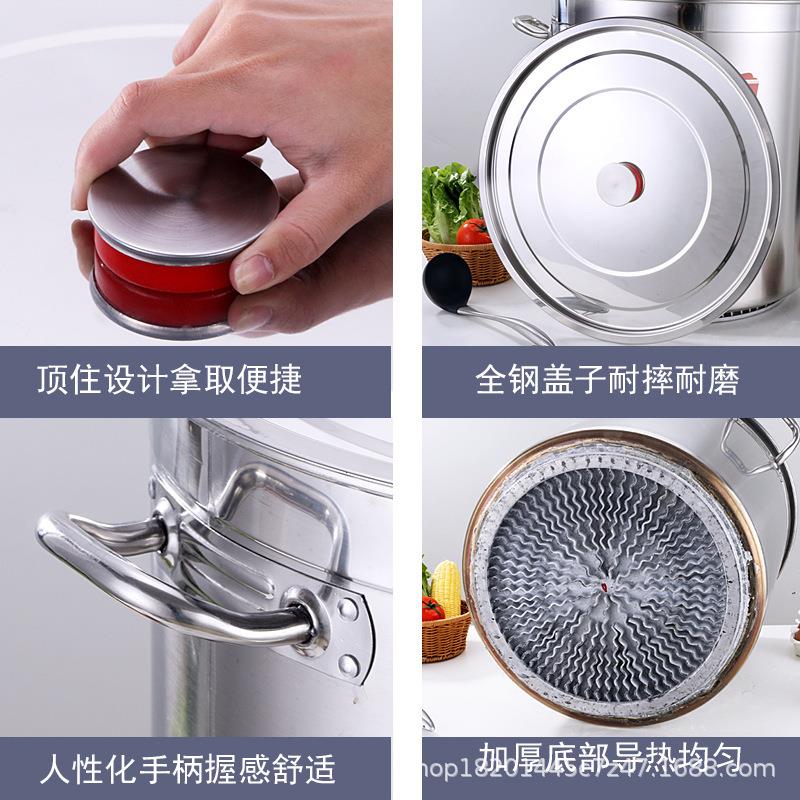 商用翅片节能桶不锈钢汤桶汤锅带盖大容量卤锅卤肉桶熟食桶卤菜桶