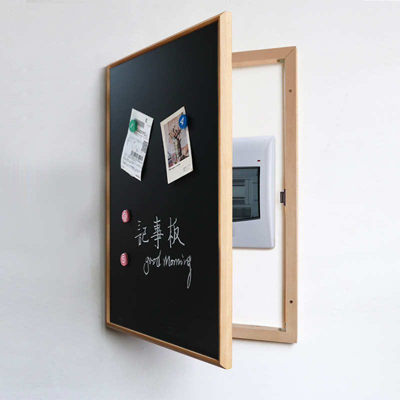 架箱 ins配电遮挡电式黑板北欧木质置箱挂吸装饰物箱遮挡电磁创意