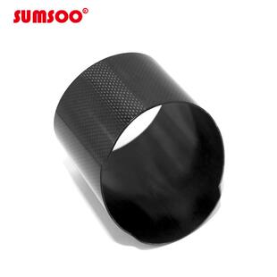 114mm直径碳纤维外壳汽车尾喉改装 通用卷边直边多种规格可选择