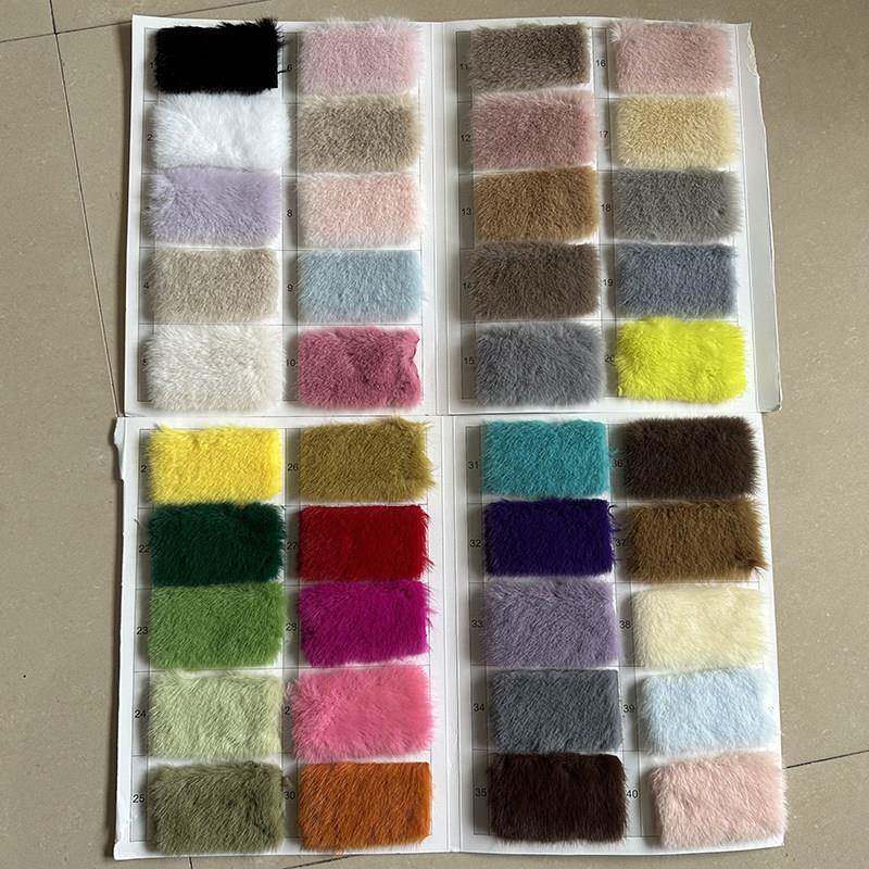 仿貂毛皮草服装面料高低毛小貂毛毛布手工DIY玩具玩偶毛绒布料