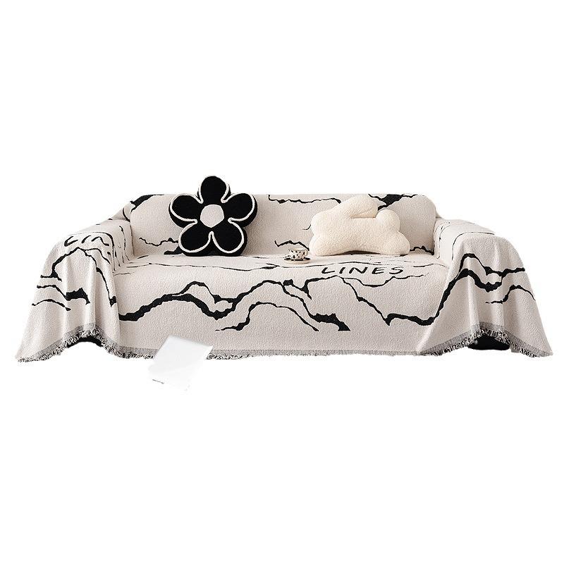 2025新款秋冬毛毛绒冬季加厚沙发垫加绒毛绒沙发盖布防滑沙发套罩