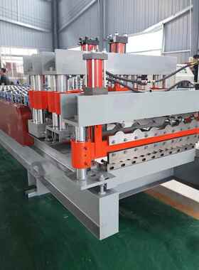 全 自动仿古式琉璃瓦设备850800水波纹双层彩钢压瓦机