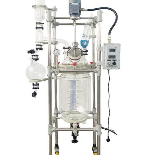 玻璃反应釜实验室夹套中式1L-200L双层反应器耐腐蚀防爆设计央迈