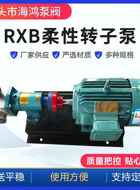 RXB柔性转子泵输送机械设备污泥泵硅胶材质柔性转子泵电动机
