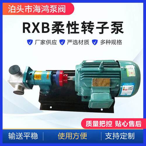RXB柔性转子泵输送机械设备污泥泵硅胶材质柔性转子泵电动机