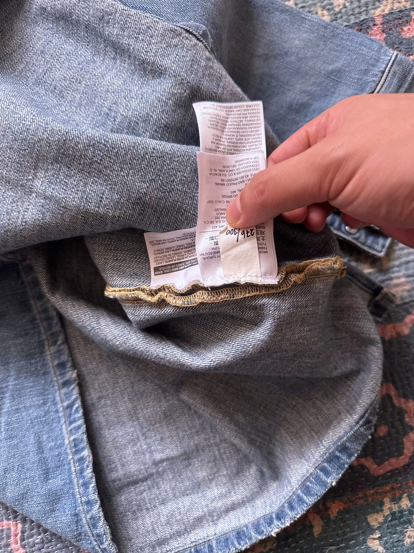 Levi's Light Blue Denim Shirt — back